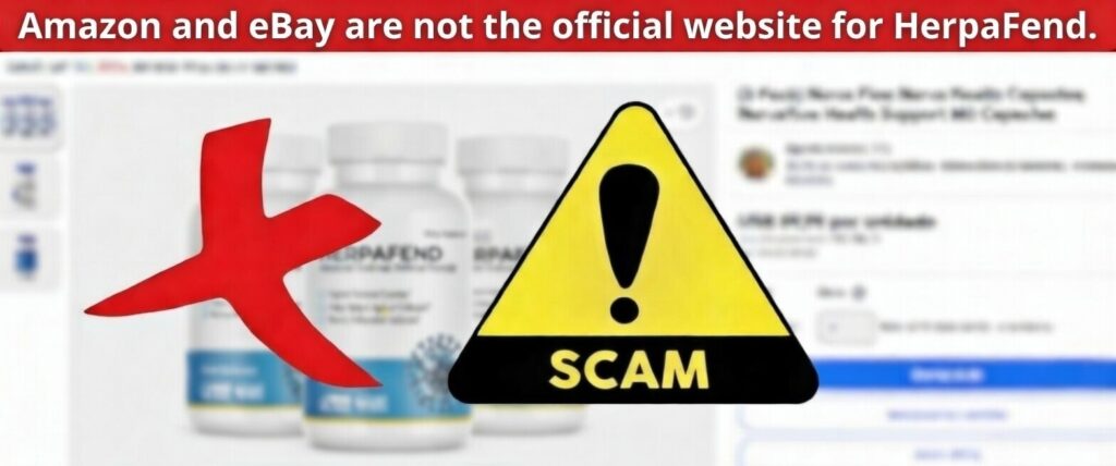 Amazon and eBay are not the official website for HerpaFend